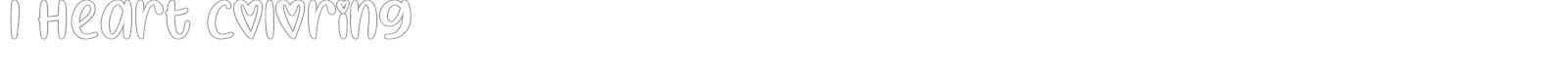 I Heart Coloring font preview
